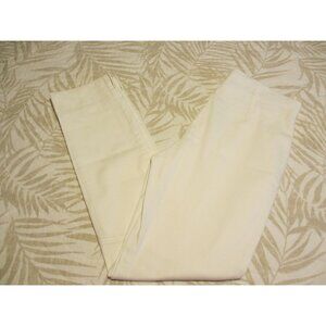 Nic+Zoe Womens Size 8 Cream Pants Slim Fit Stretchy Lightweight NWT
